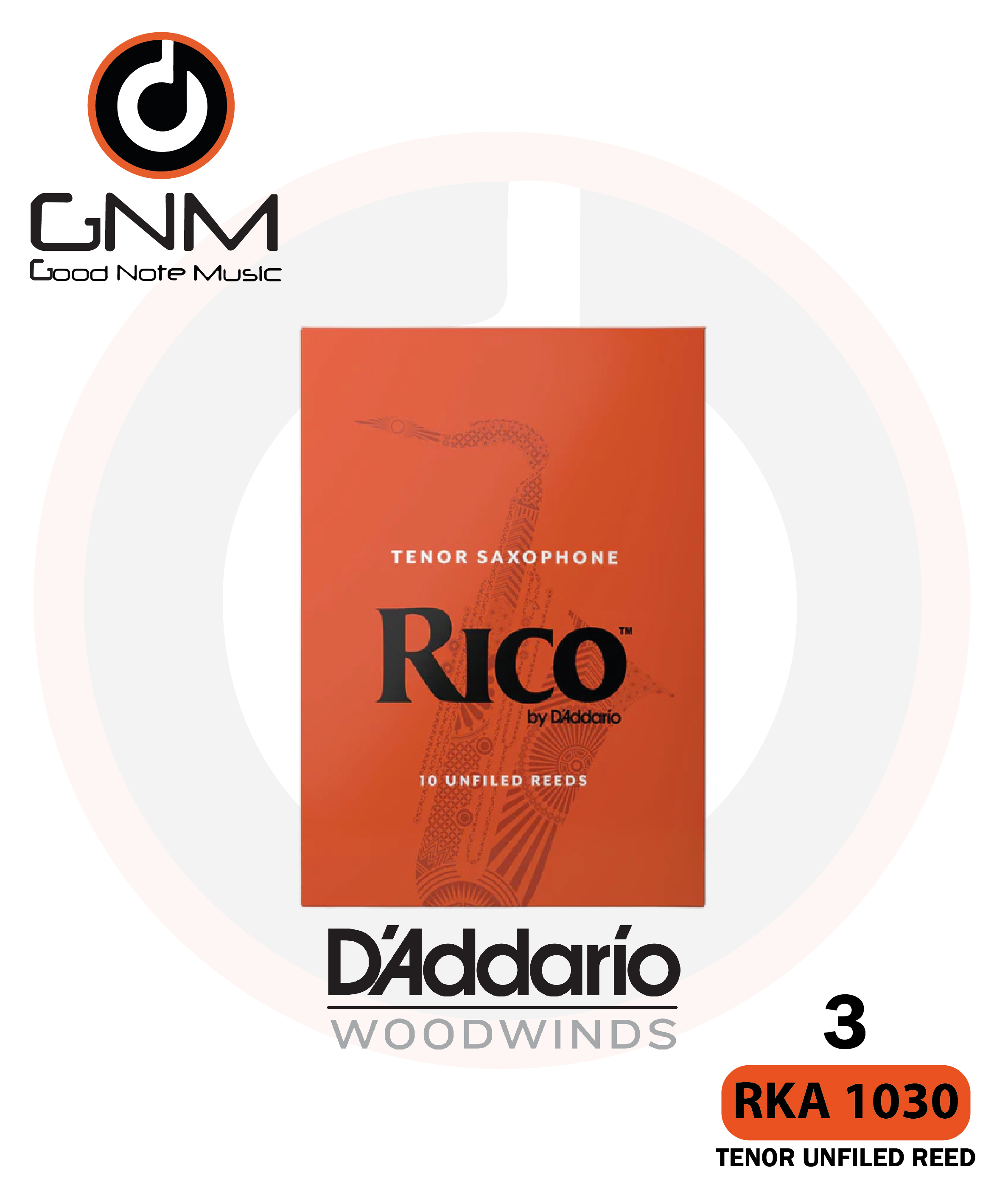 Rico Tenor Saxophone Reeds RKA1030 (กล่อง 10 ชิ้น)