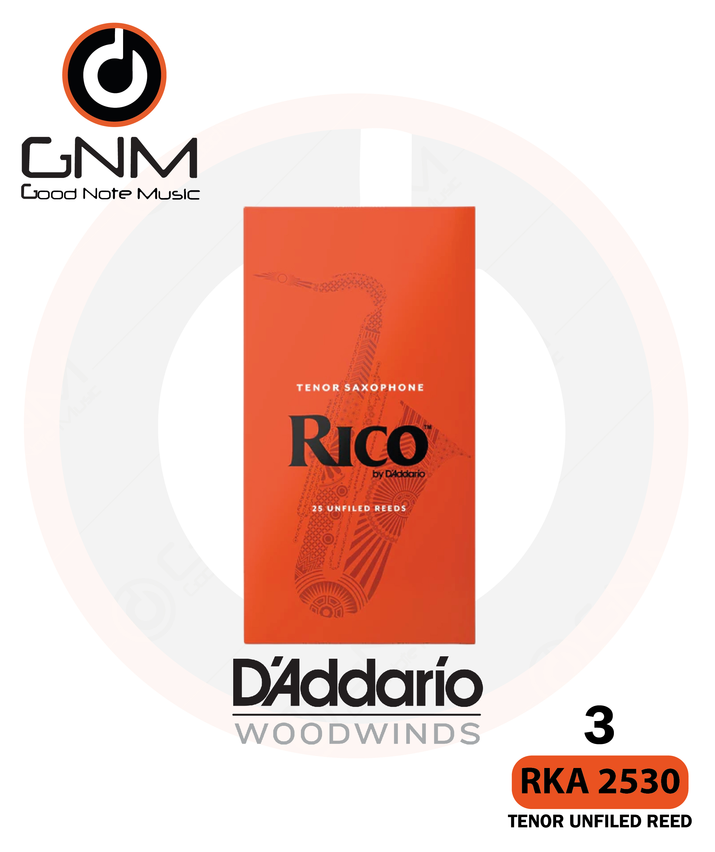 Rico Tenor Saxophone Reeds RKA2530 (กล่อง 25 ชิ้น)