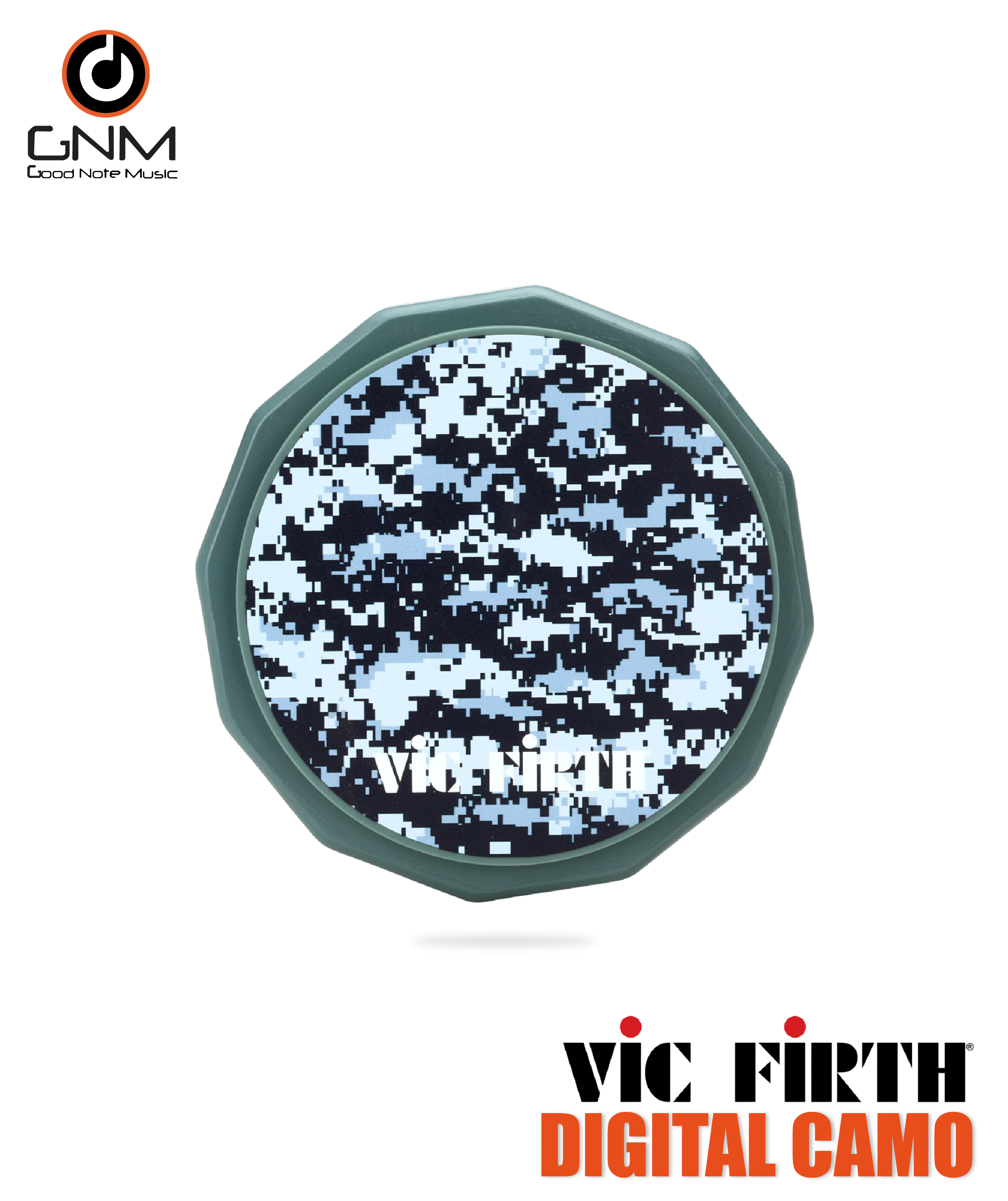 แป้นซ้อมกลอง 6 นิ้ว VIC FIRTH Digital Camo