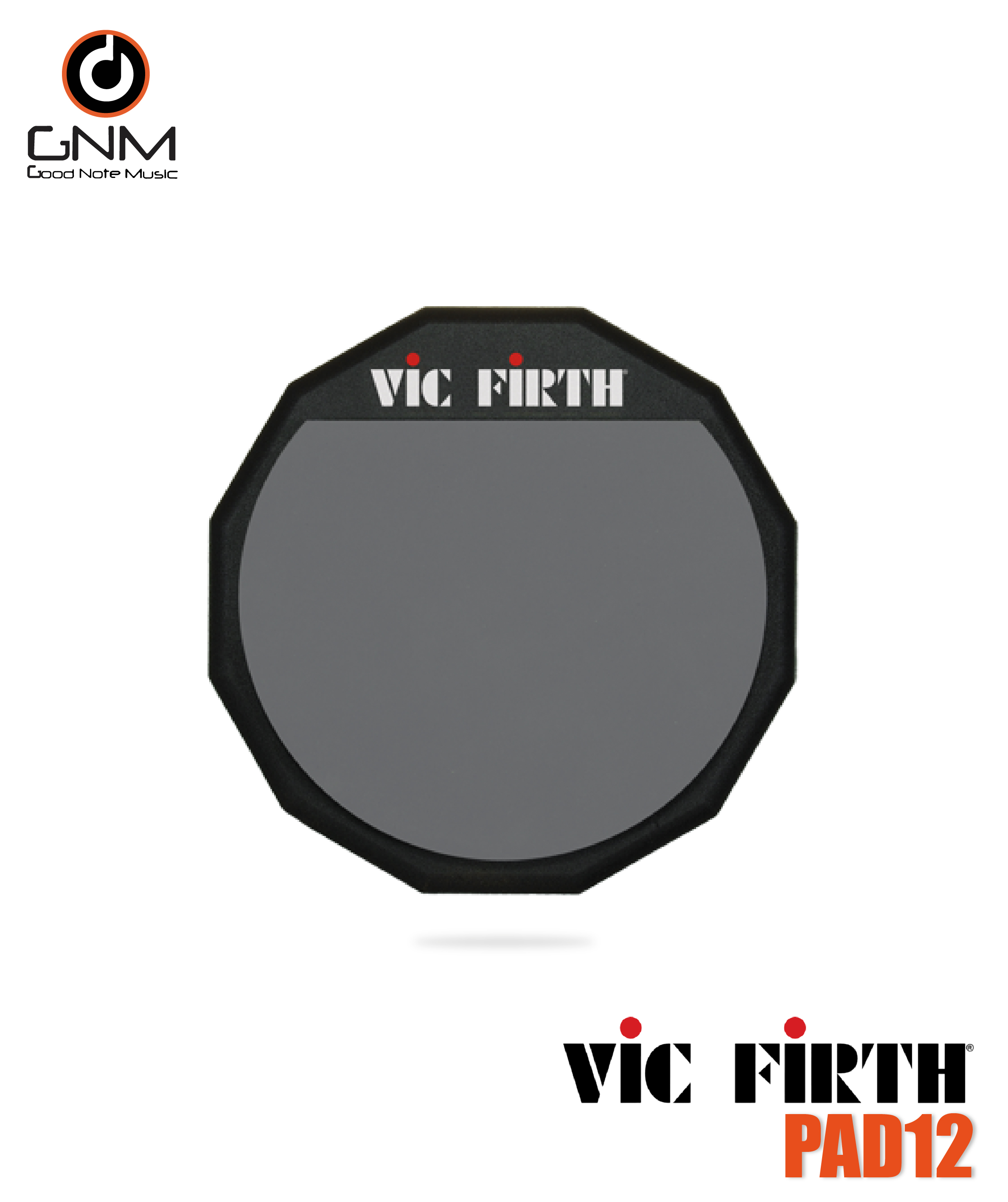 แป้นซ้อมกลอง 12 นิ้ว VIC FIRTH PAD12 (SINGLE-SIDED)