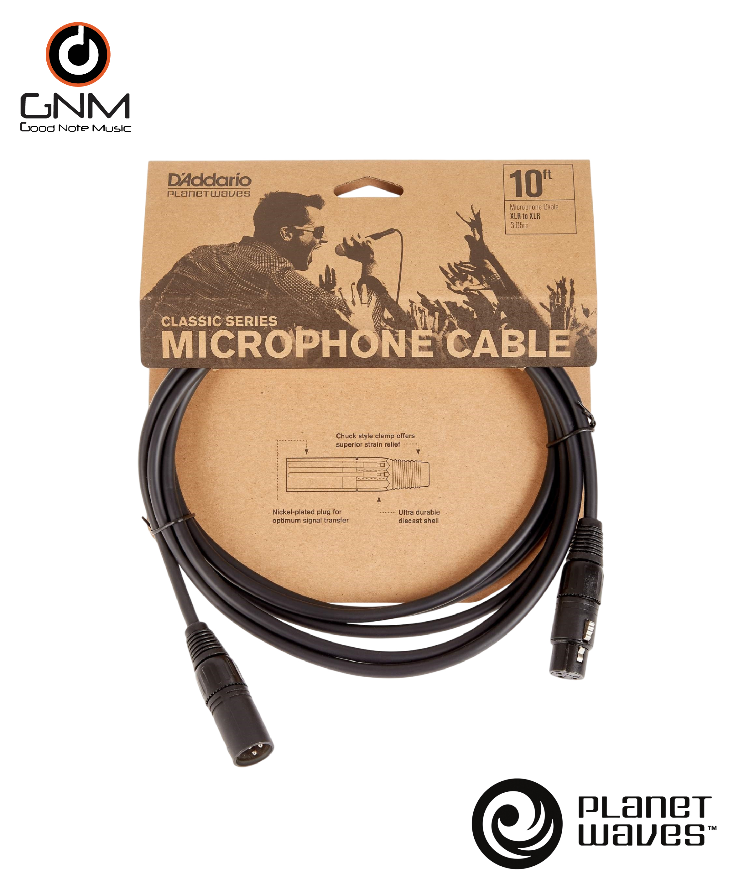 สายแจ๊คไมค์ Planet Waves PW-CMIC-10 3 เมตร