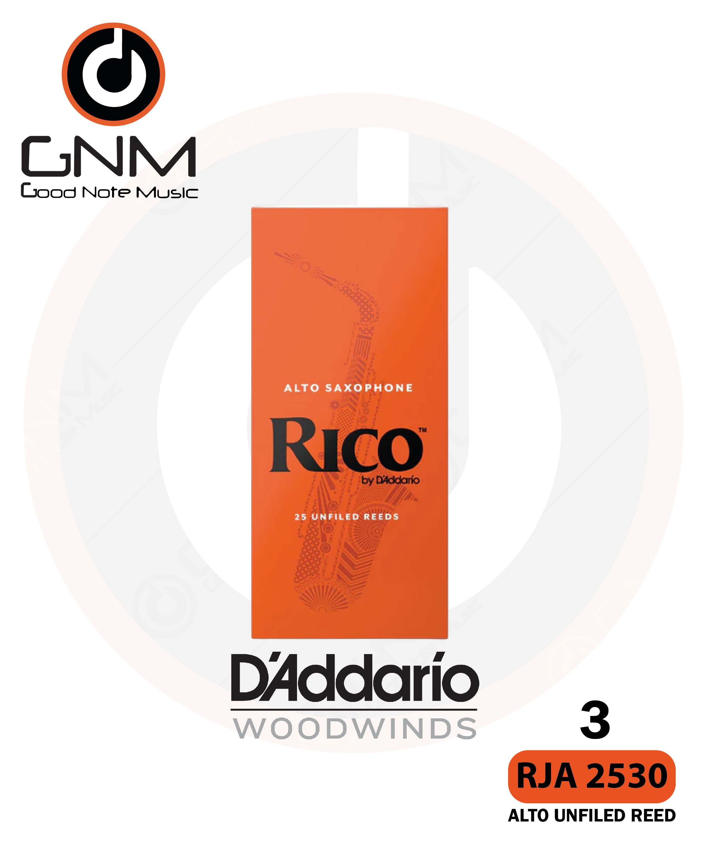 Rico Alto Saxophone Reeds RJA2530 (กล่อง 25 ชิ้น)