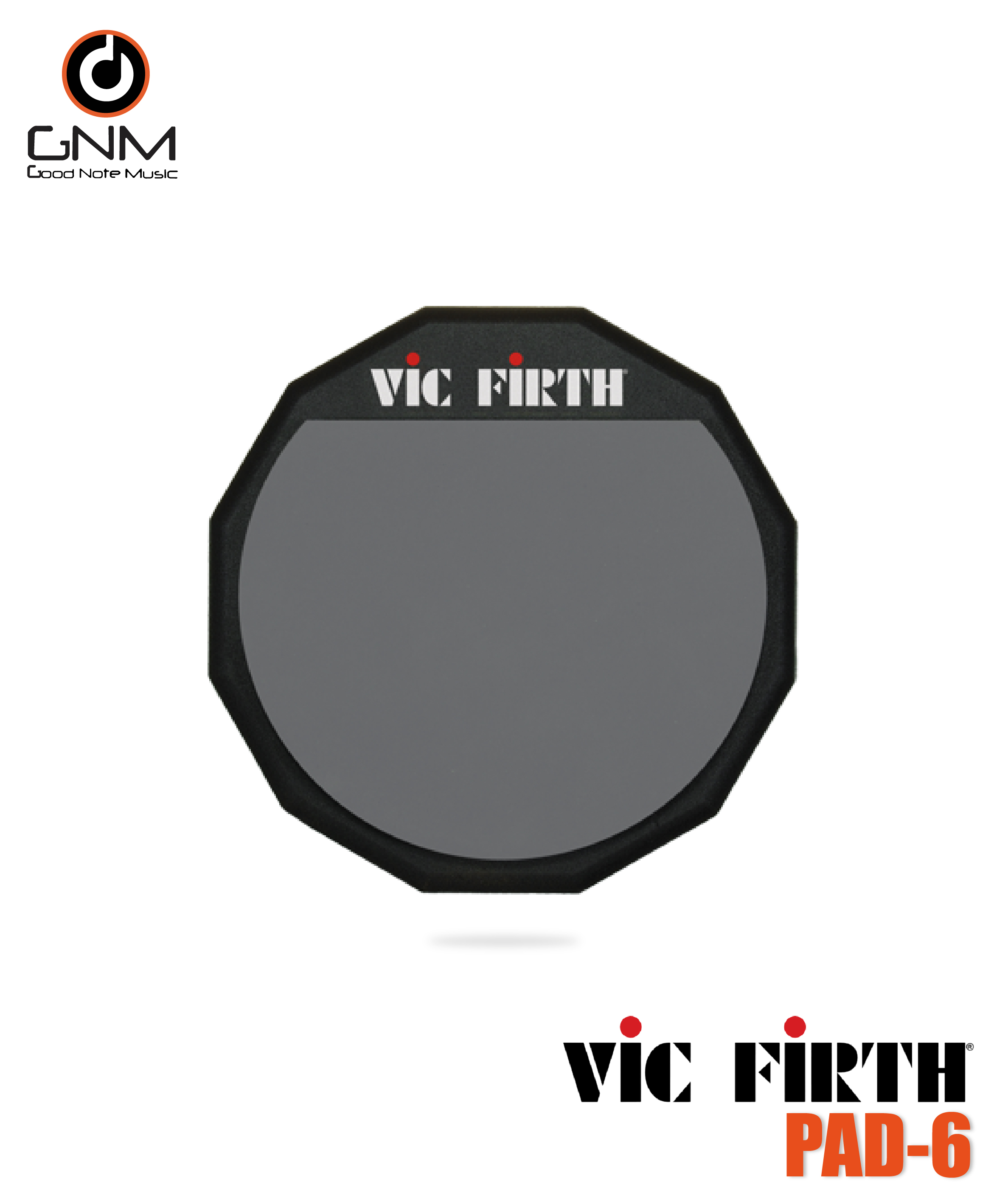 แป้นซ้อมกลอง 6 นิ้ว VIC FIRTH PAD6 (SINGLE-SIDED)