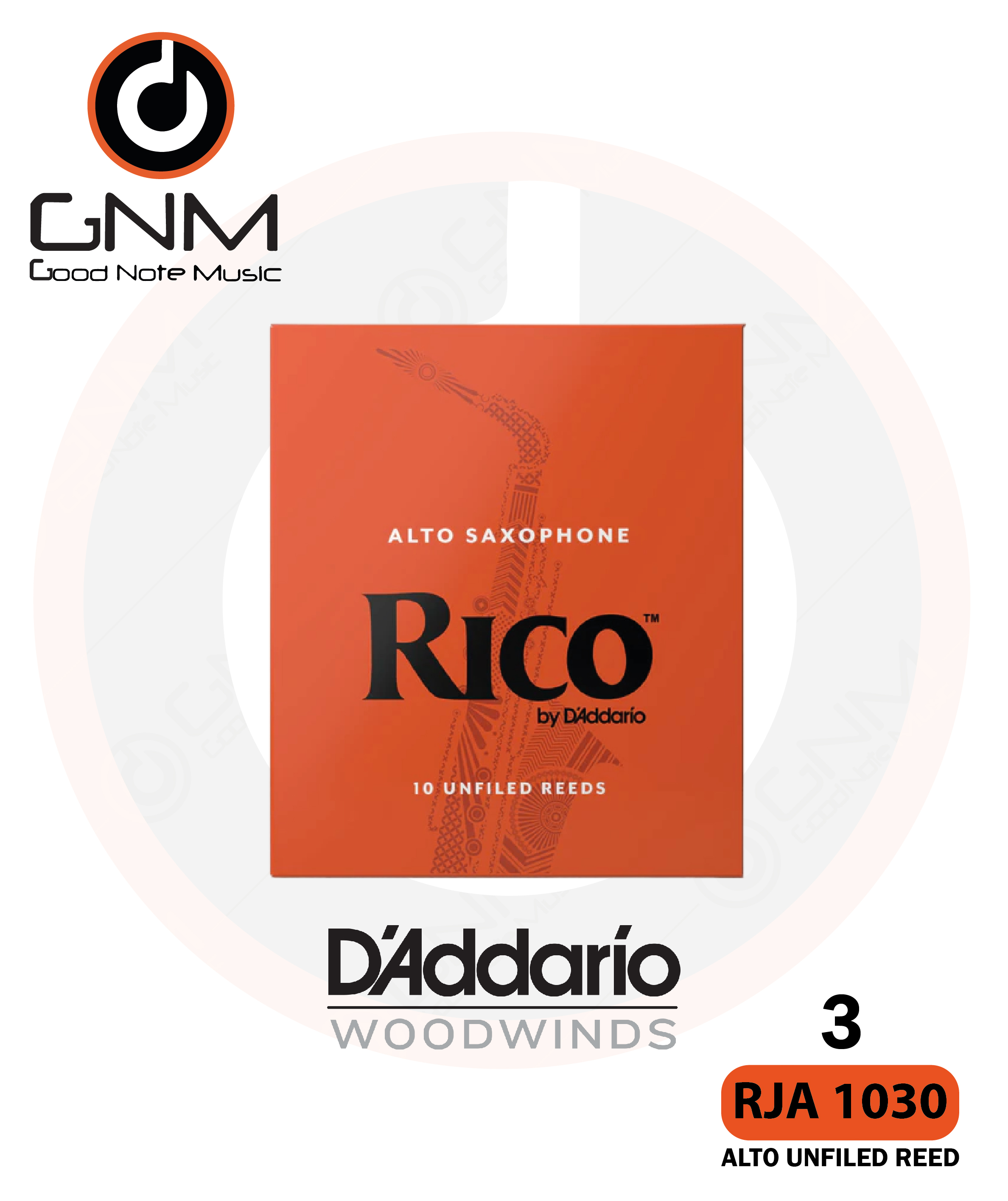 Rico Alto Saxophone Reeds RJA1030 (กล่อง 10 ชิ้น)