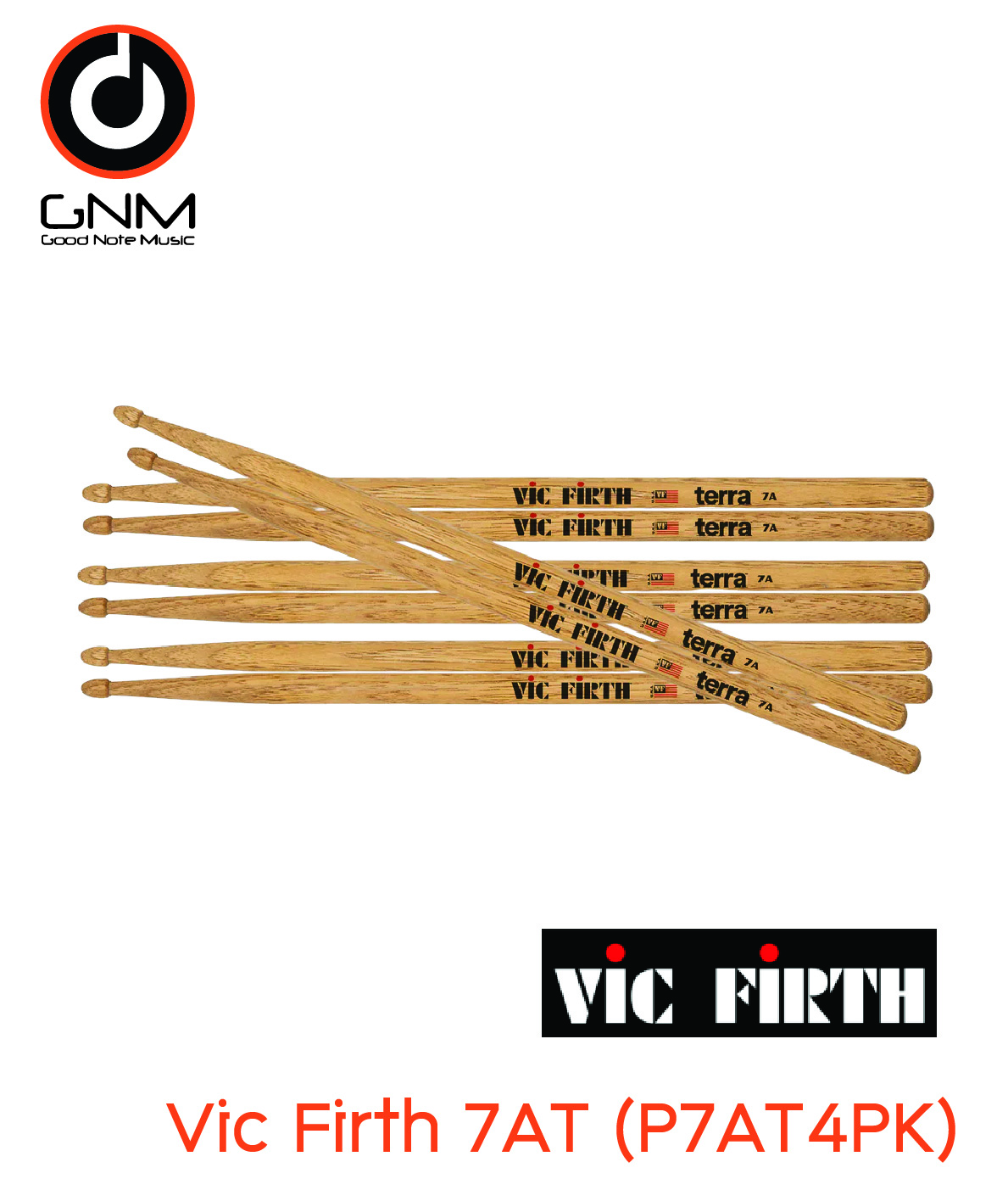 ไม้กลอง Vic Firth 7AT (P7AT4PK)