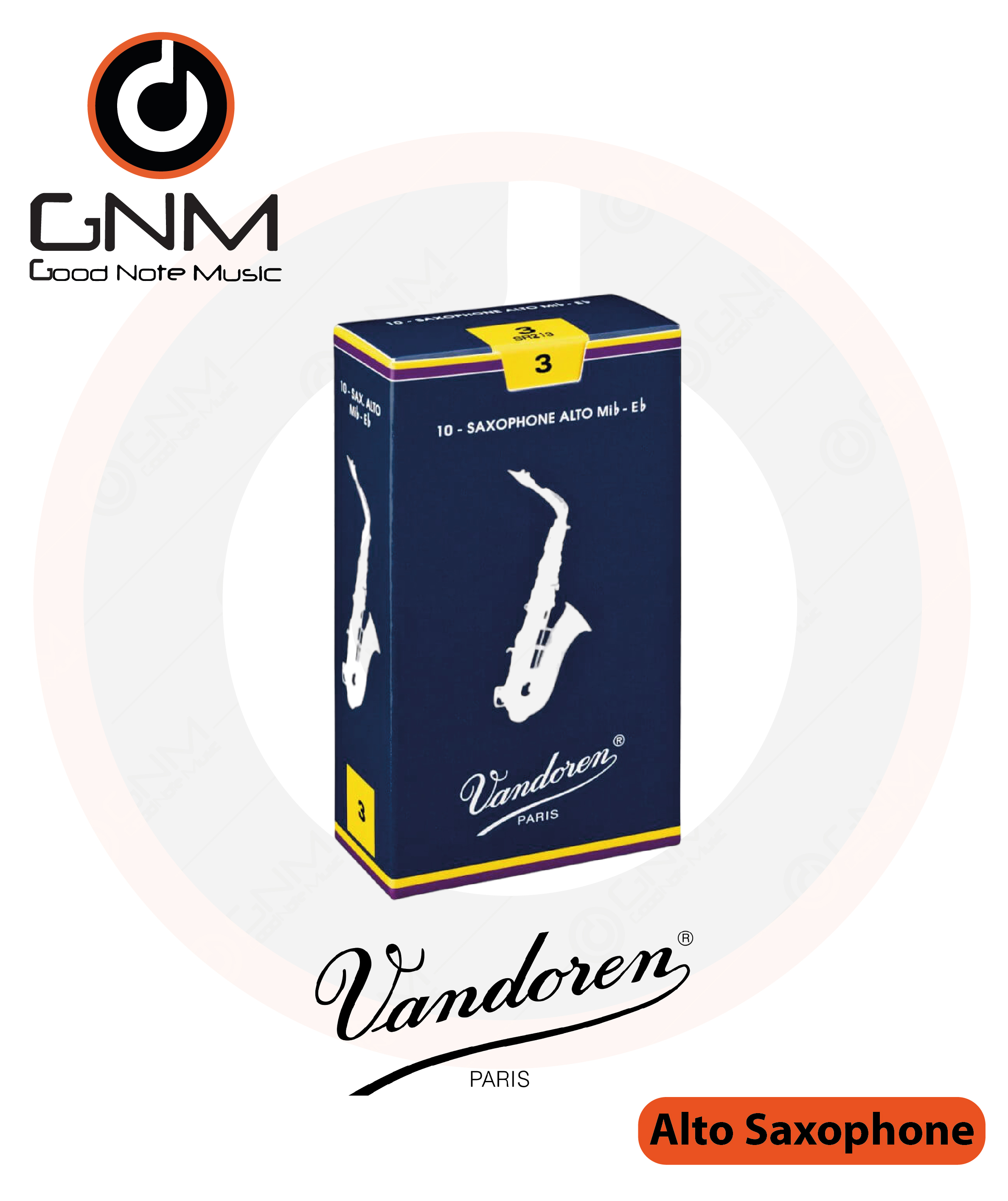 Vandoren Traditional Alto Saxophone Reeds ลิ้นอัลโตแซกโซโฟน (กล่อง 10 ชิ้น)