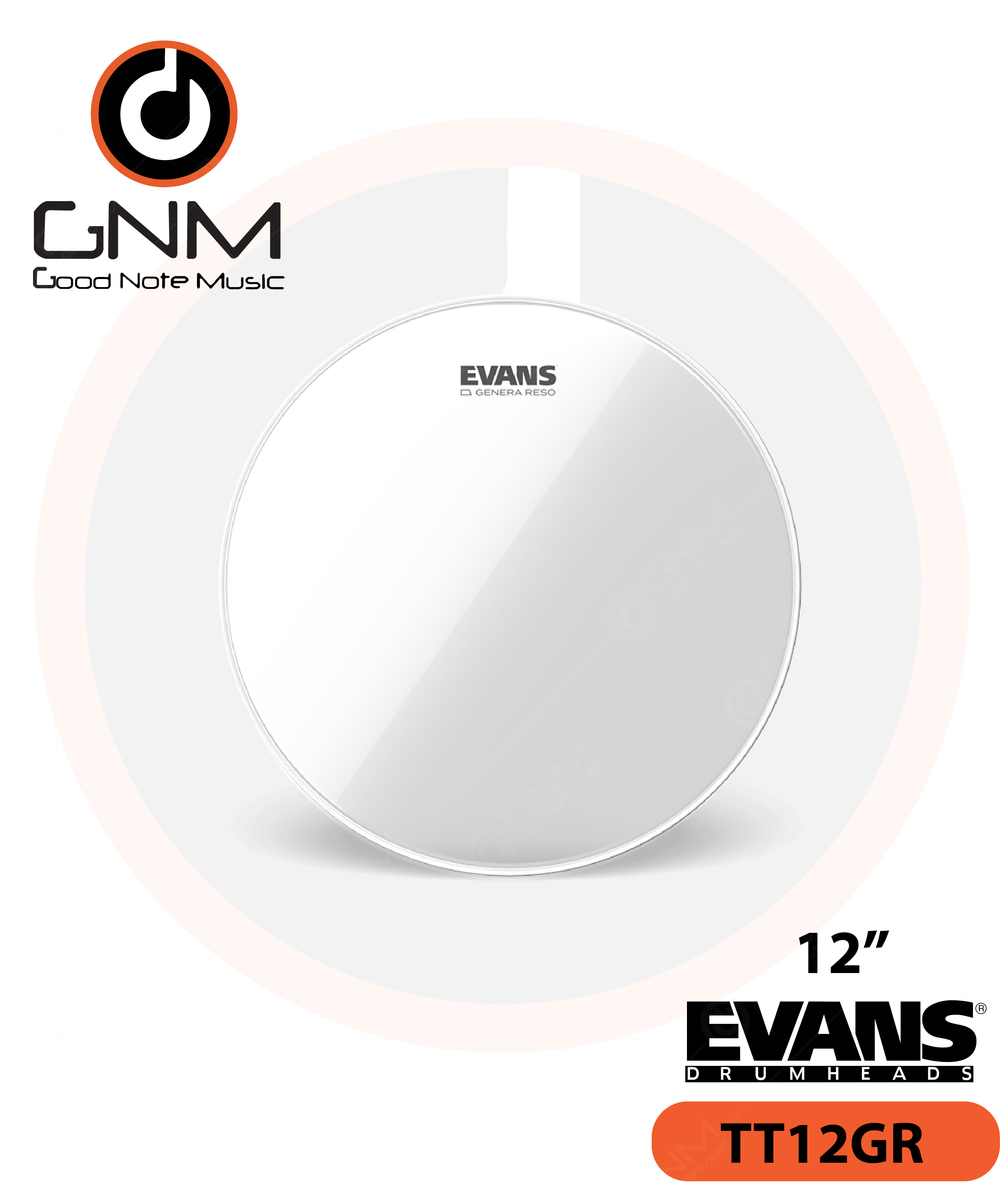 หนังกลอง EVANS TT12GR Tom (ล่าง)