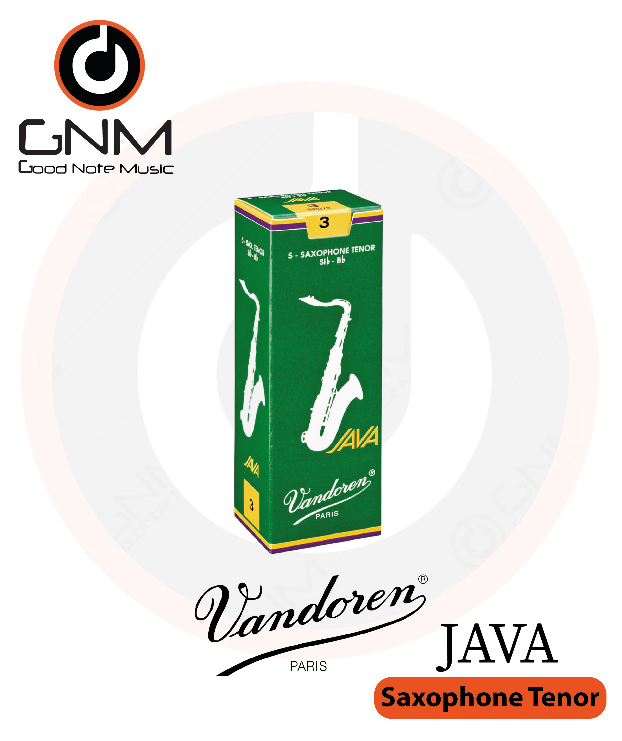 Vandoren Java(กล่องเขียว) Tenor Saxophone Reeds ลิ้นเทเนอร์แซกโซโฟนรุ่น Java (1 ชิ้น)