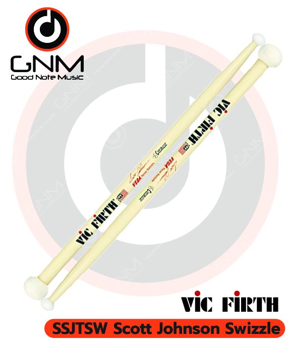 ไม้กลองเทนเนอร์ Vic Firth SSJTSW Scott Johnson Swizzle