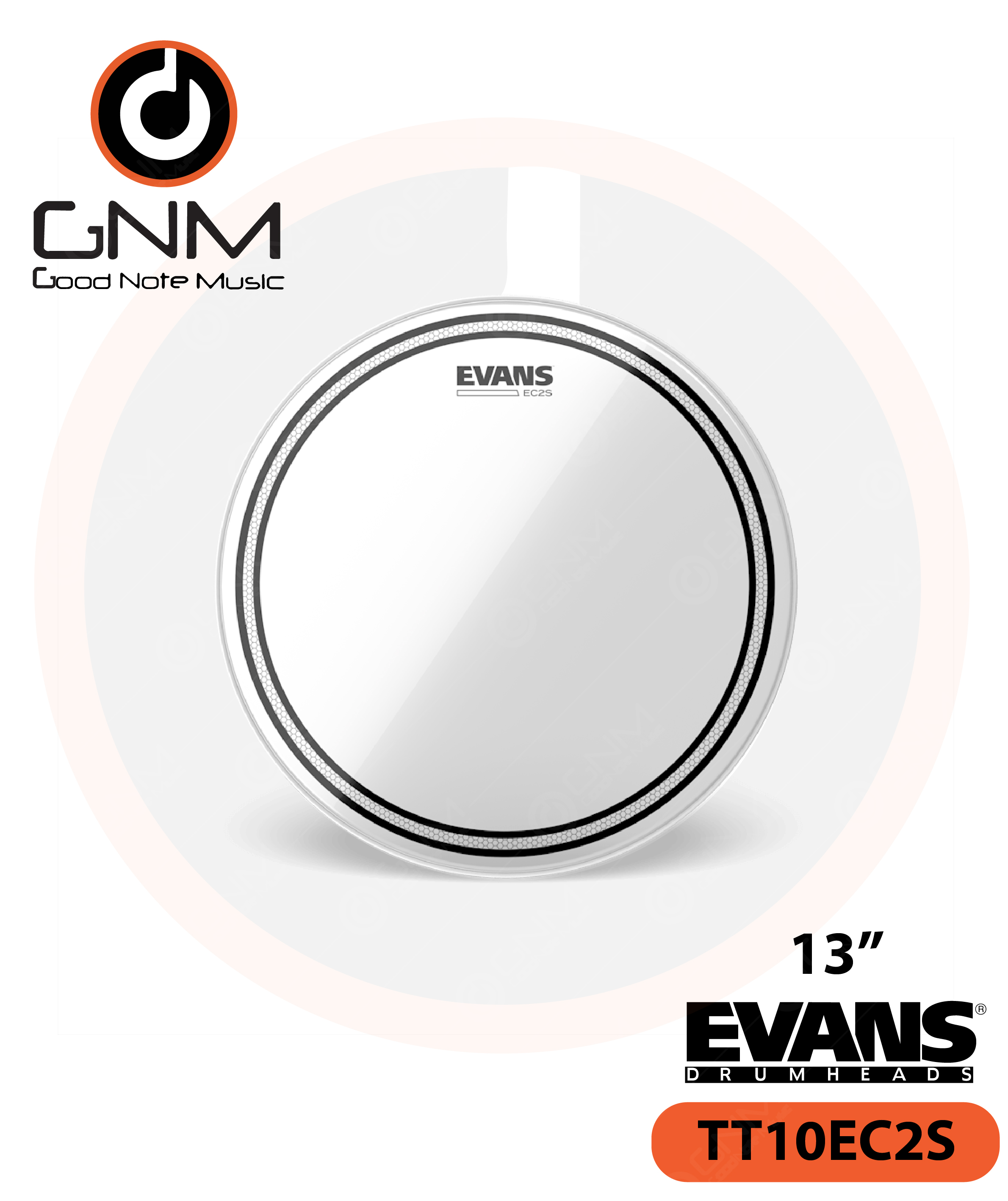 หนังกลอง EVANS TT13EC2S Tom