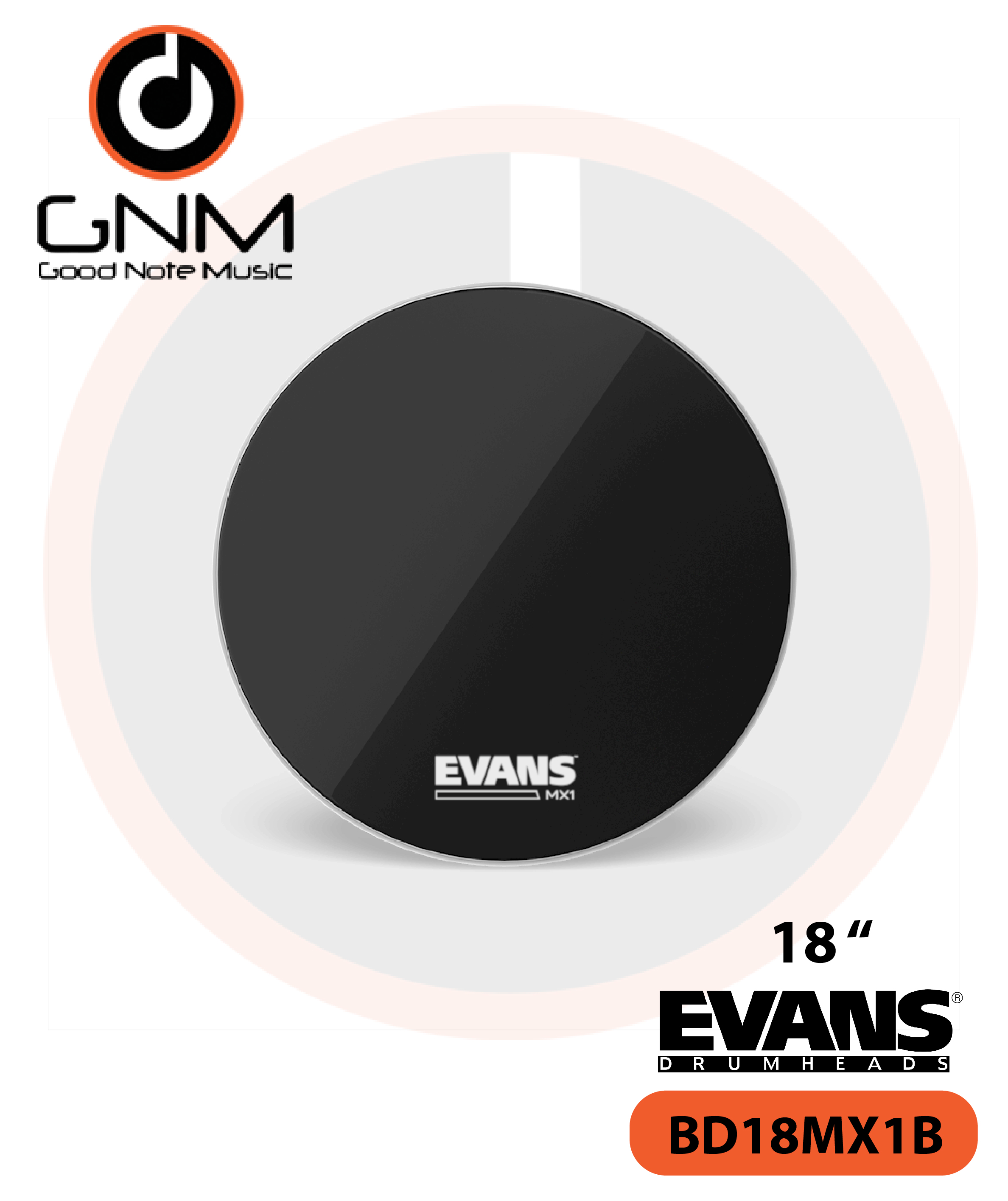 หนังกลอง EVANS BD18MX1B Marching Bass Drum