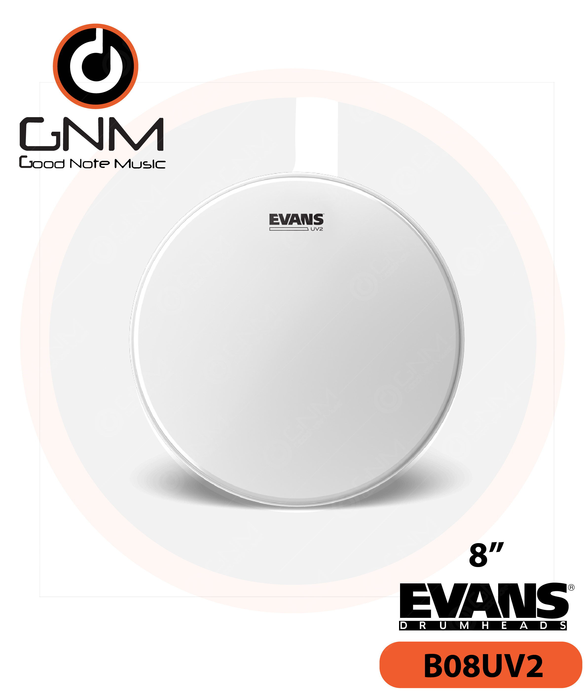 หนังกลอง Evans B08UV2 Tom