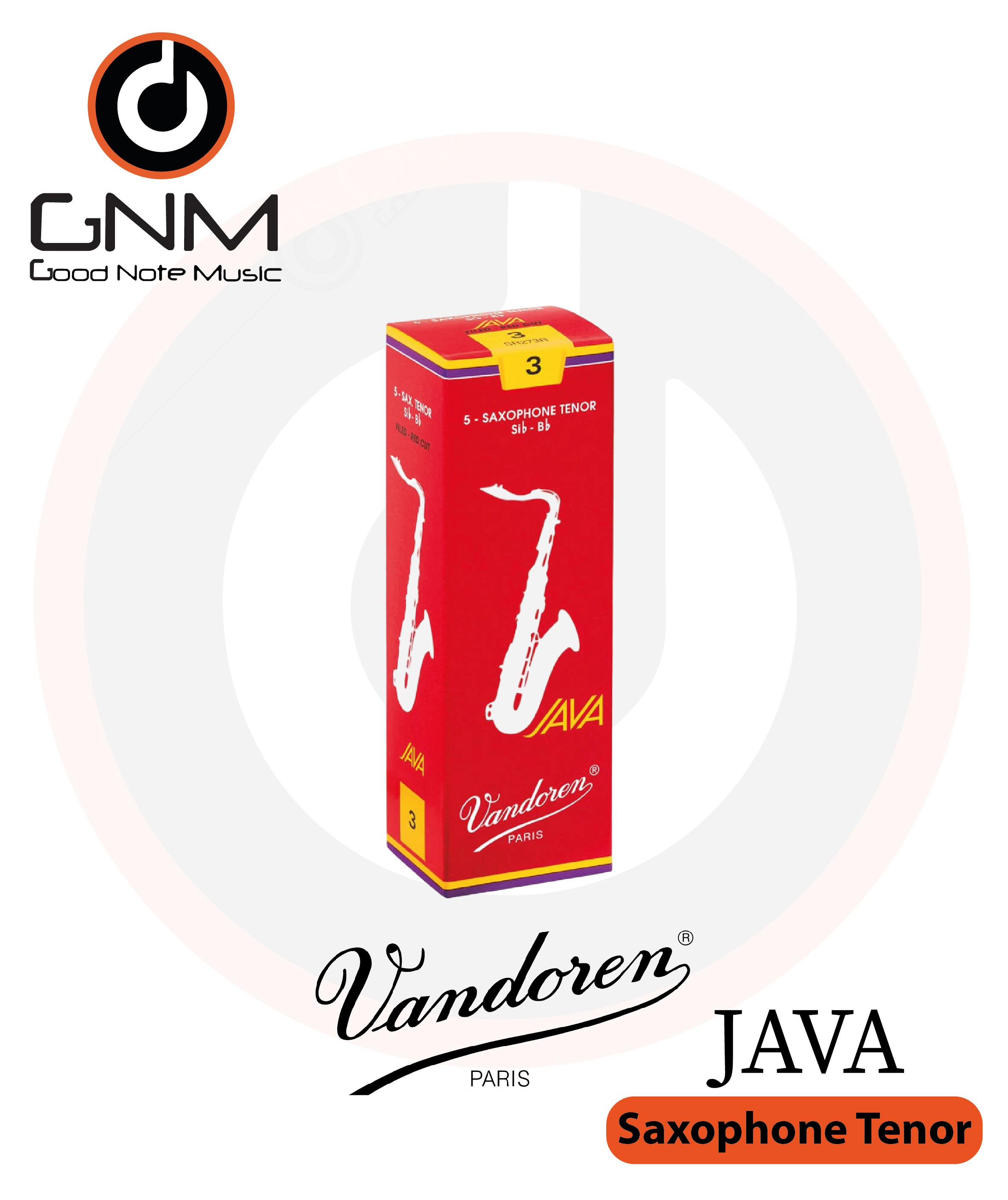 Vandoren Java(กล่องแดง) Tenor Saxophone Reeds ลิ้นเทเนอร์แซกโซโฟนรุ่น Java (1 ชิ้น)