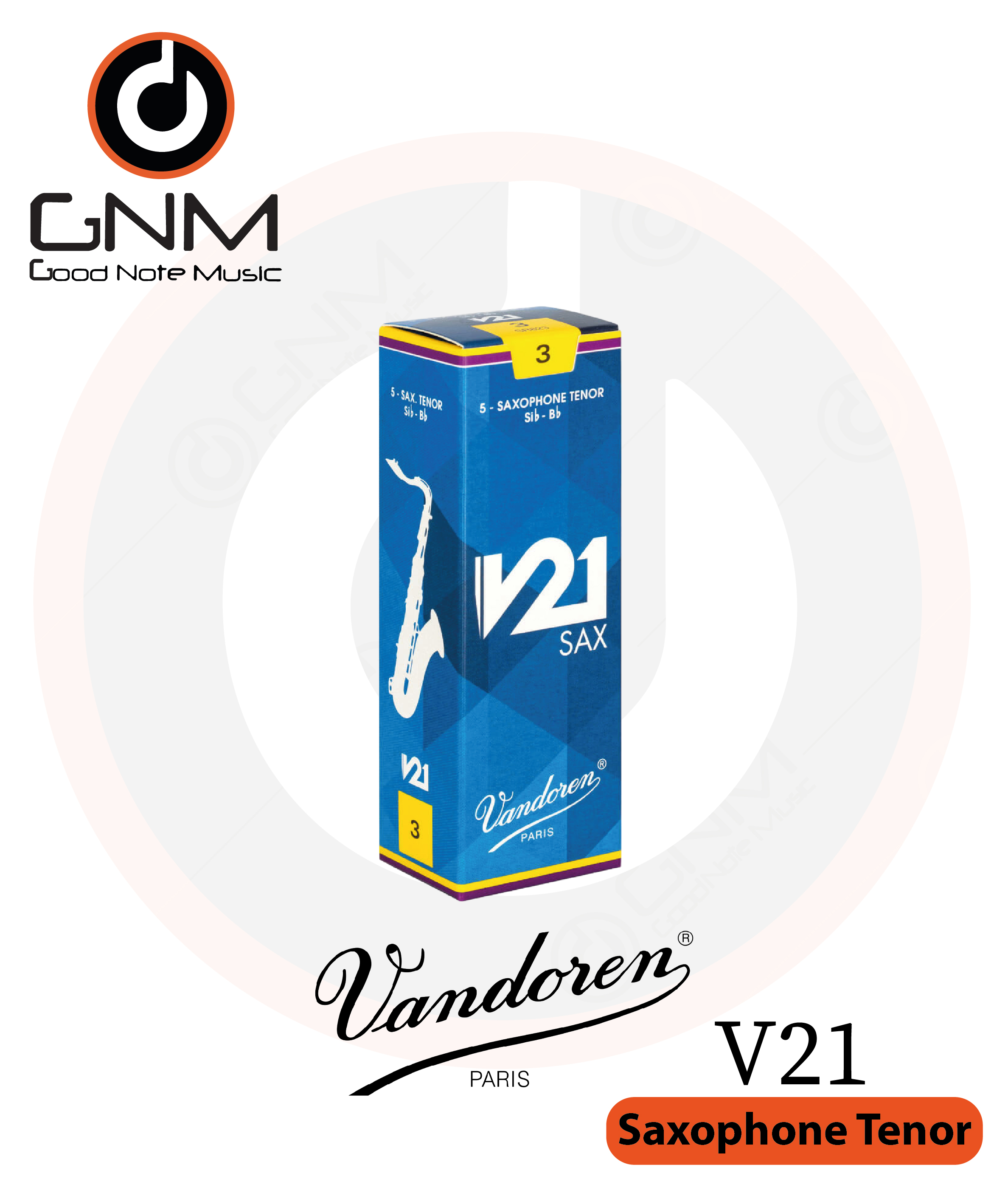 Vandoren V21 Tenor Saxophone Reeds ลิ้นเทเนอร์แซกโซโฟนรุ่น V21 (1 ชิ้น)