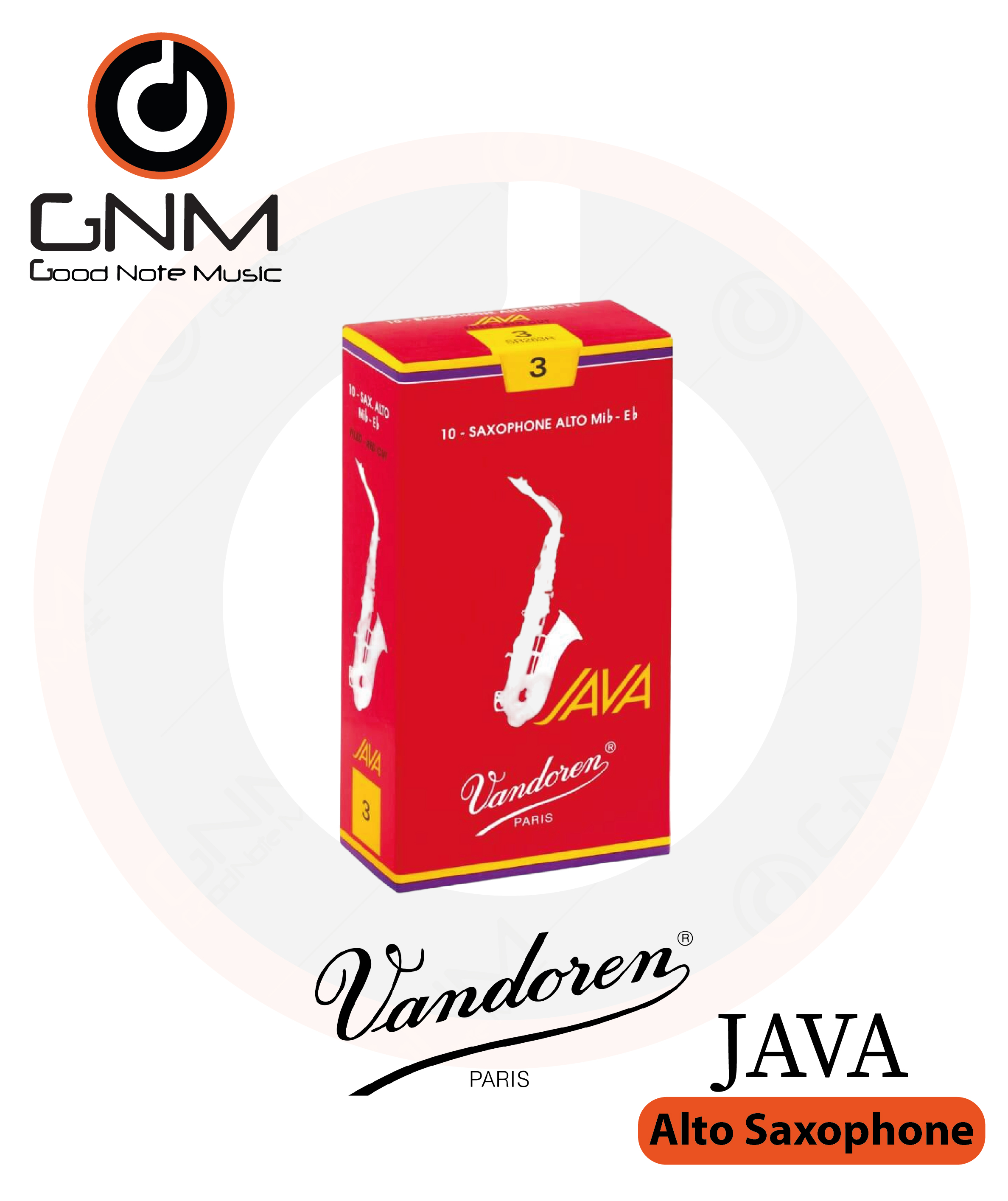 Vandoren JAVA(กล่องแดง) Alto Saxophone Reeds ลิ้นอัลโตแซกโซโฟนรุ่น JAVA (1 ชิ้น)