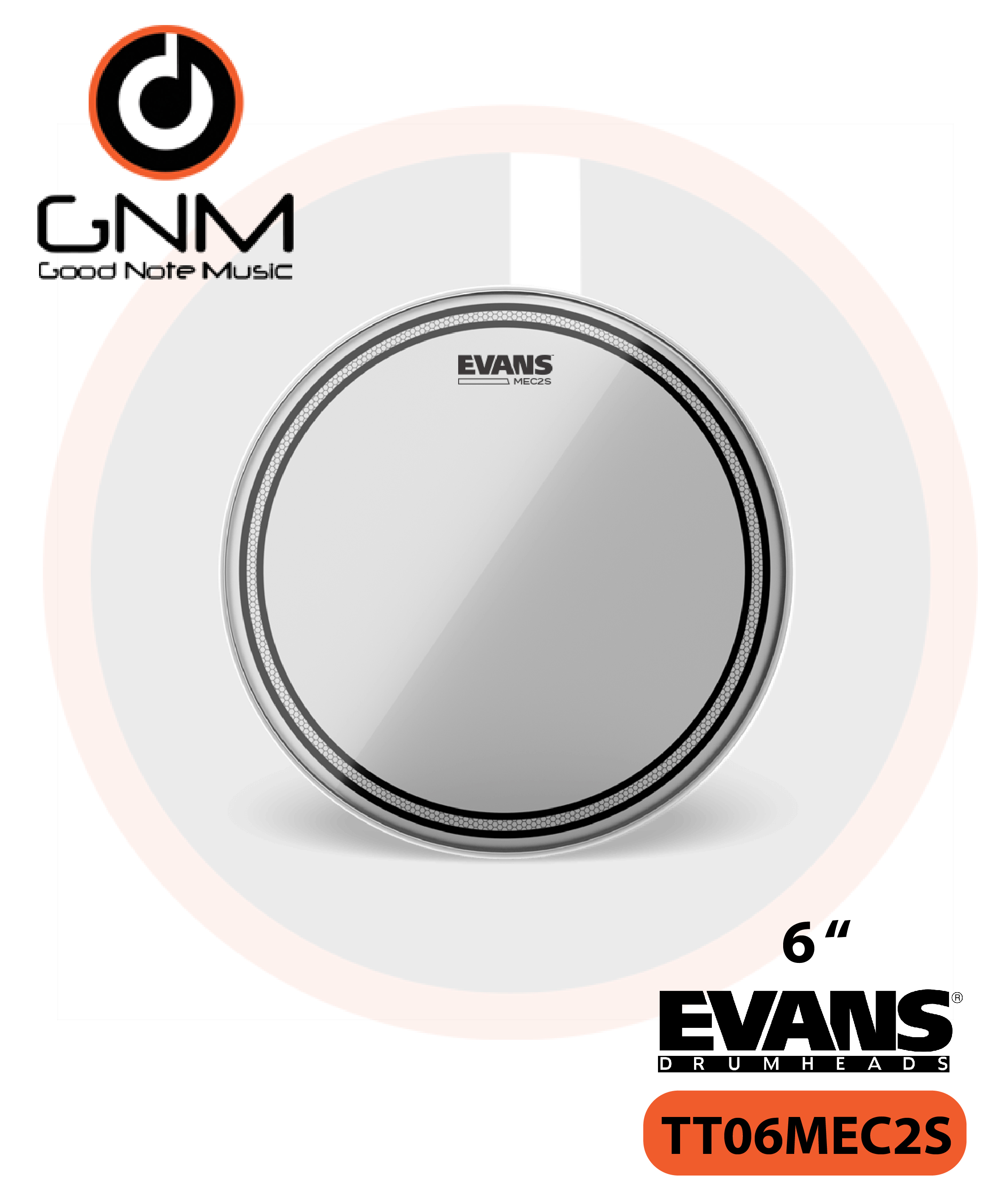 หนังกลอง EVANS TT06MEC2S Marching Tenor