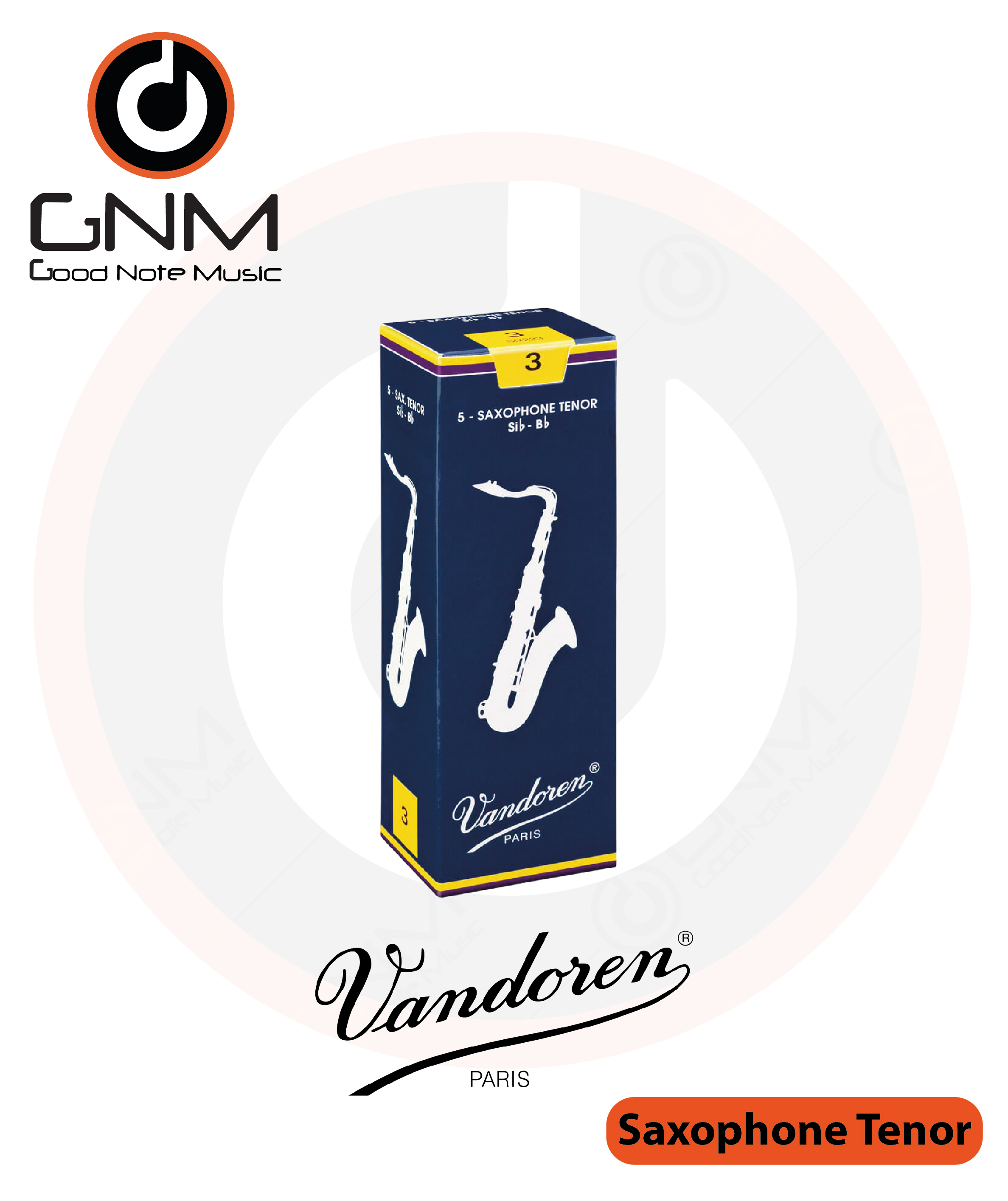 Vandoren Traditional Tenor Saxophone Reeds ลิ้นเทเนอร์แซกโซโฟน (กล่อง 5 ชิ้น)